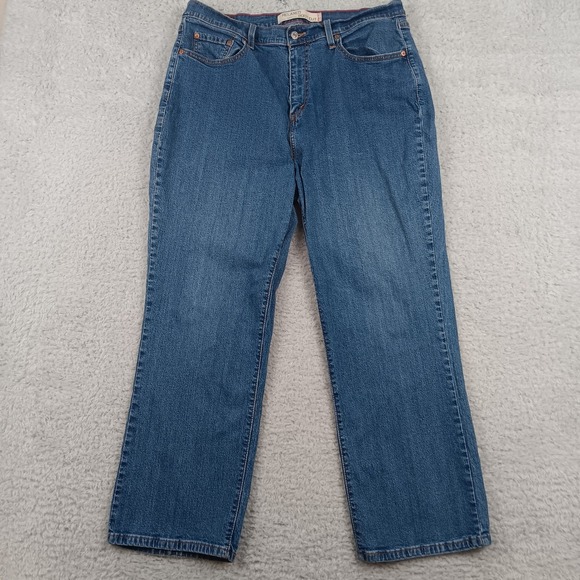 Levi's Denim - Levi Jeans 550 Women 20S Blue Relaxed Bootcut High Rise Denim 550-0302